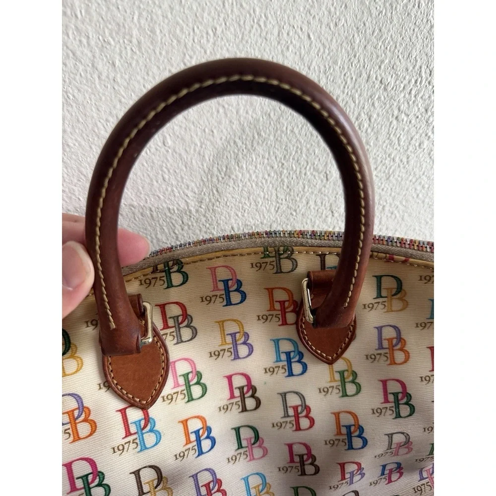 Vintage Dooney And Bourke Rainbow Db 1975 Satchel Bag Purse And Wallet